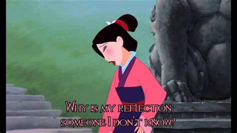 Mulan Reflection Lyrics Youtube