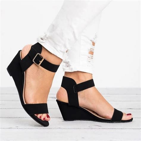 2019 Ankle Strap Heels Women Sandals Summer Shoes Women Open Toe Chunky High Heels Party