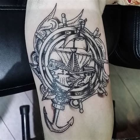 95 Best Pirate Ship Tattoo Designs And Meanings 2019