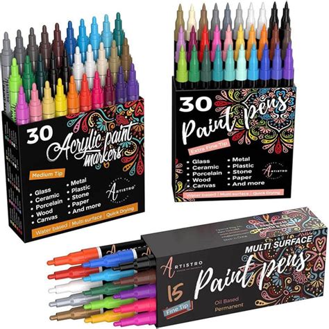 75 Colorful Markers In Bundle Artistro Art Paint Pens