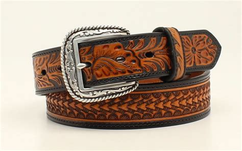 Campfire Belt Cattle Kate Western Belts Leather Tooling Leather