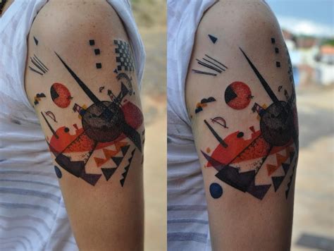 Orange Wassily Kandinsky Tattoed By Junior Wolff 2013 Brazil