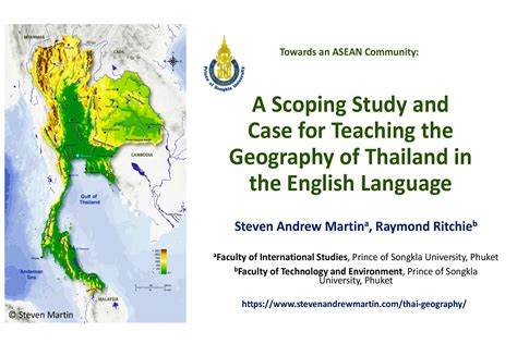 Thai Geography Dr Steven Andrew Martin Teaching And Research