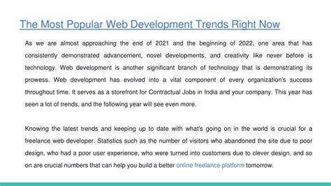 Ppt The Most Popular Web Development Trends Right Now Powerpoint