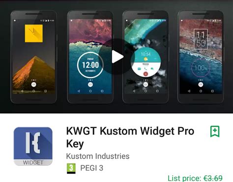 Grátis Kwgt Kustom Widget Pro Apps Do Android