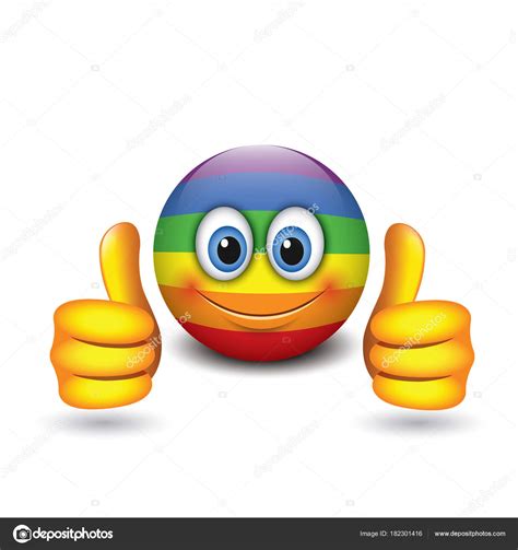 Make your own cool text emoticons (also known as kawaii smiley faces and text emoji faces from symbols) or copy and paste from a list of the best one line text art smiley faces. Leuke Emoticon Met Duimen Omhoog Emoji Vectorillustratie ...