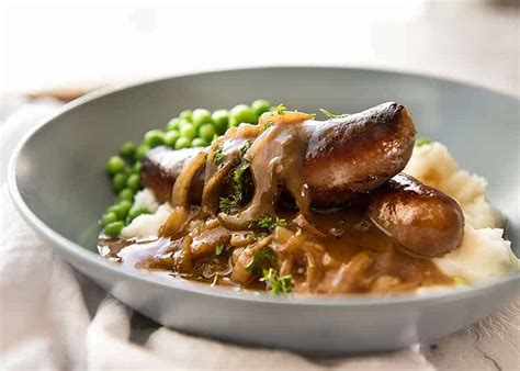 Bangers And Mash Sausage With Onion Gravy Recipetin Eats