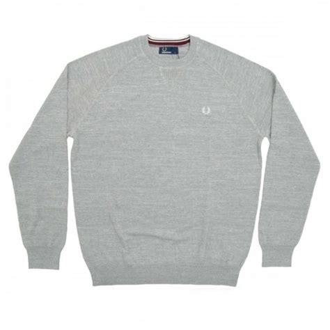K6217 Marl Crew Neck Sweater Stone Marl Mens Clothing From Attic