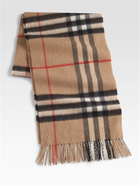 Burberry Cashmere Check Scarf In Black For Men Lyst