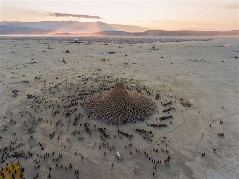 Alex Medina Photographs Burning Man 2018 From Above Aerial