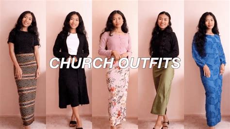 WHAT I WEAR TO CHURCH Modest Church Outfit Ideas YouTube
