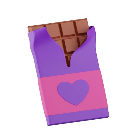 Chocolate Valentine Icon 3d Illustration 27118623 Png