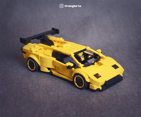 Lego Moc Lamborghini Diablo Gtr By Thegbrix Rebrickable Build With Lego