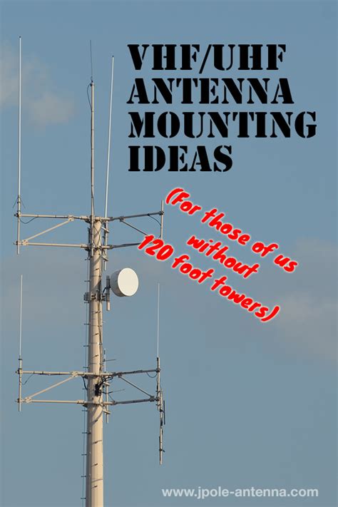 Ham radio tower model memento. Mounting ideas for VHF/UHF Antennas | KB9VBR J-Pole Antennas