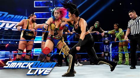 Eighteen Person Mixed Tag Team Match Smackdown Live April Youtube