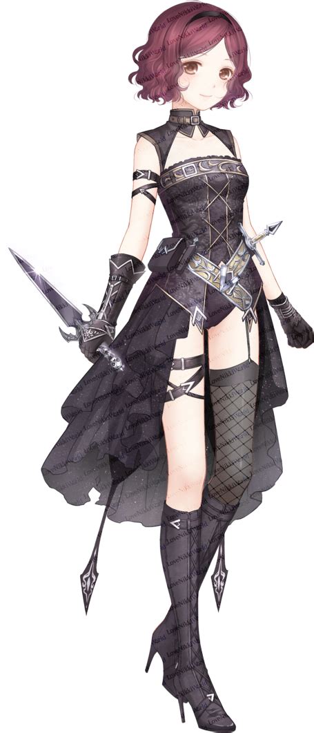 Badass Anime Female Assassin Outfit ~ Female Assassin In Black