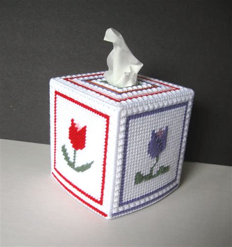 Autumn Leaves Tissue Box Cover Plastic Canvas Kit