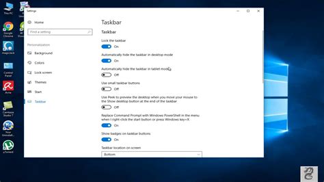 How To Automatically Hide The Taskbar In Windows 10 Youtube
