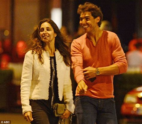 Rafael Nadal Jokes Around On Night Out With Girlfriend Xisca Daily Mail Online