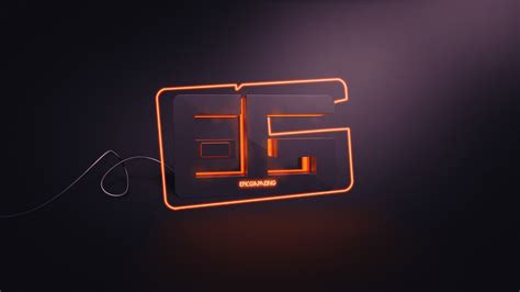 Pc Gaming Neon Light Wires Typography Creative Design