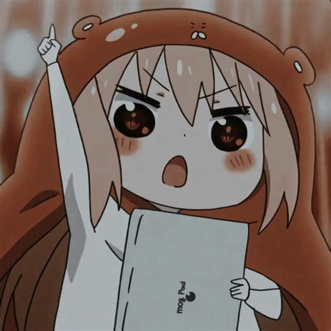 An Anime Character Holding Up A Tablet Computer In Front Of Her Face