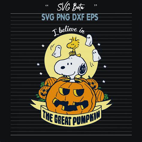 Snoopy Halloween The Great Pumpkin Svg Cut File For Cricut Craft Products