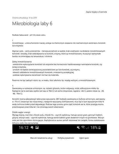 Mikrobiologia Przemys Owa Laboratoria Ostatnia Aktualizacja Lip