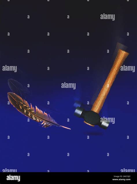 Gravity Computer Graphics Image Of A Hammer And A Feather Falling