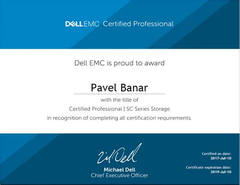 Agora Plus As Získala Certifikaci Dell Emc Certified Professional