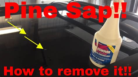 tips on how to remove pine sap from your car or truck youtube