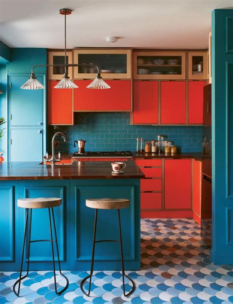 A First Time Homeowner Indulges A Love Of Color Interior Design Kitchen Kitchen Design Small