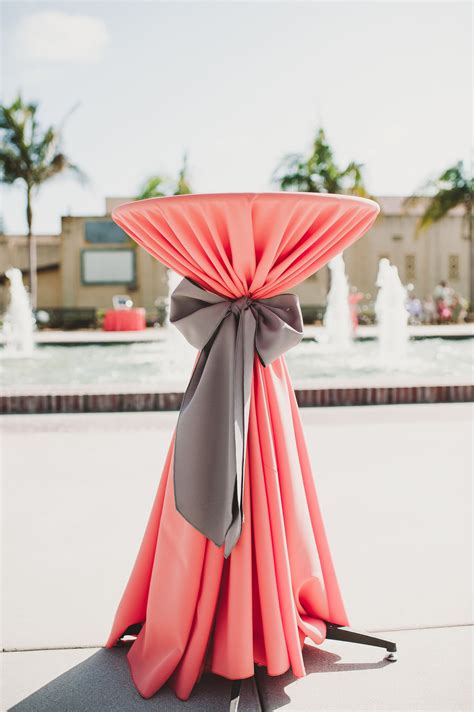 Creating Beautiful Coral And Gray Wedding Centerpieces