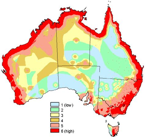Integrated Natural Hazards Risk Map Of Australia Using Six Categories