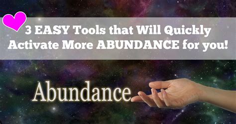 3 Easy Ways To Quickly Activate More Abundance A Workshop