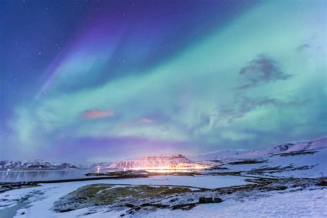 Northern Light Aurora Borealis Iceland Royalty Free Image 14163471