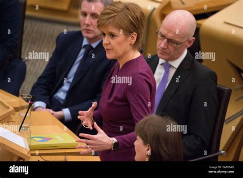 Edinburgh Uk 5th Feb 2020 Pictured Nicola Sturgeon Msp First