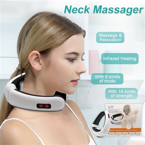 Neck Massagers Intelligent Portable Neck Massage With Heat Cordless Smart Deep Tissue Trigger