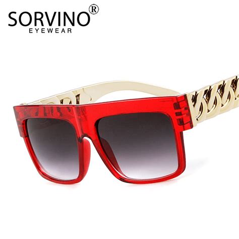 Sorvino Retro Oversized Square Sunglasses Men Women 2020 90s Designer