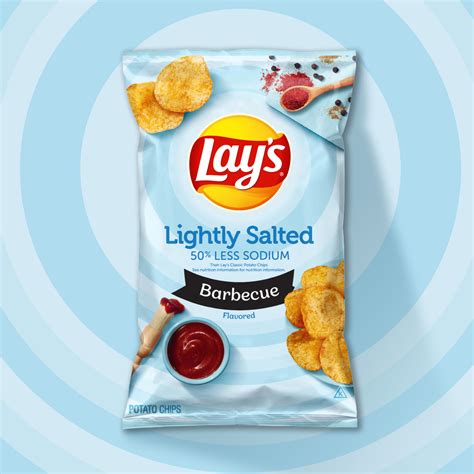 Lays Lightly Salted Bbq Flavored Potato Chips
