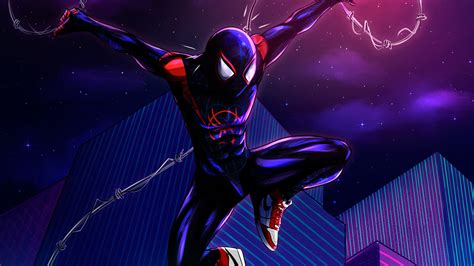 Spider Man Into The Spider Verse Hd Wallpaper Background Image