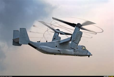 168225 Usa Marine Corps Bell Boeing V 22 Osprey At Fairford Photo
