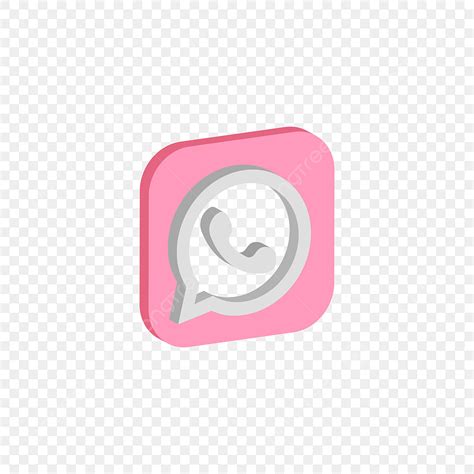 Whatsapp 3d Vector Design Images Design 3d Pink Icon Of Whatsapp
