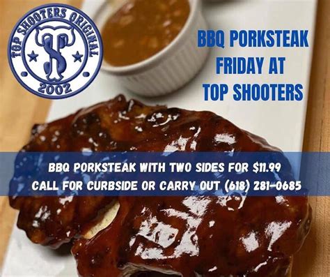 Top Shooters Sports Bar Menus In Columbia Illinois United States