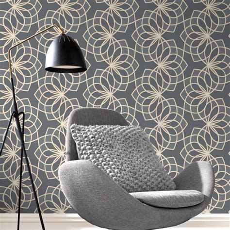 Transform Any Room With This Elegant Retro Glitter Wallpaper From Rasch