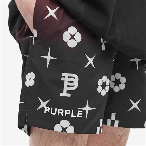Purple Brand Bubble Logo Shorts Black End Us