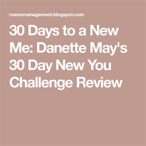 Danette May 30 Day Challenge Exercises Online Degrees