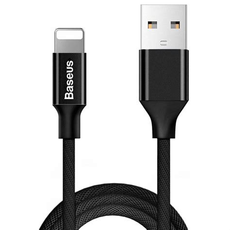 Baseus Yiven Usb Lightning Cable With Material Braid 18m Black