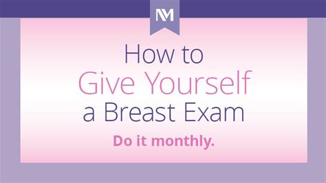 How To Do A Self Breast Exam [infographic] Northwestern Medicine