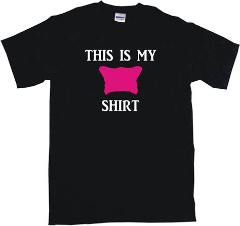 This Is My Pink Pussy Cat Hat Logo Womens Regular Fit Tee Shirt At