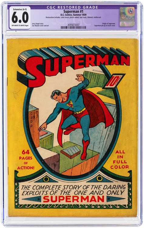 Restored Copy Of Superman No 1 Available At Auction